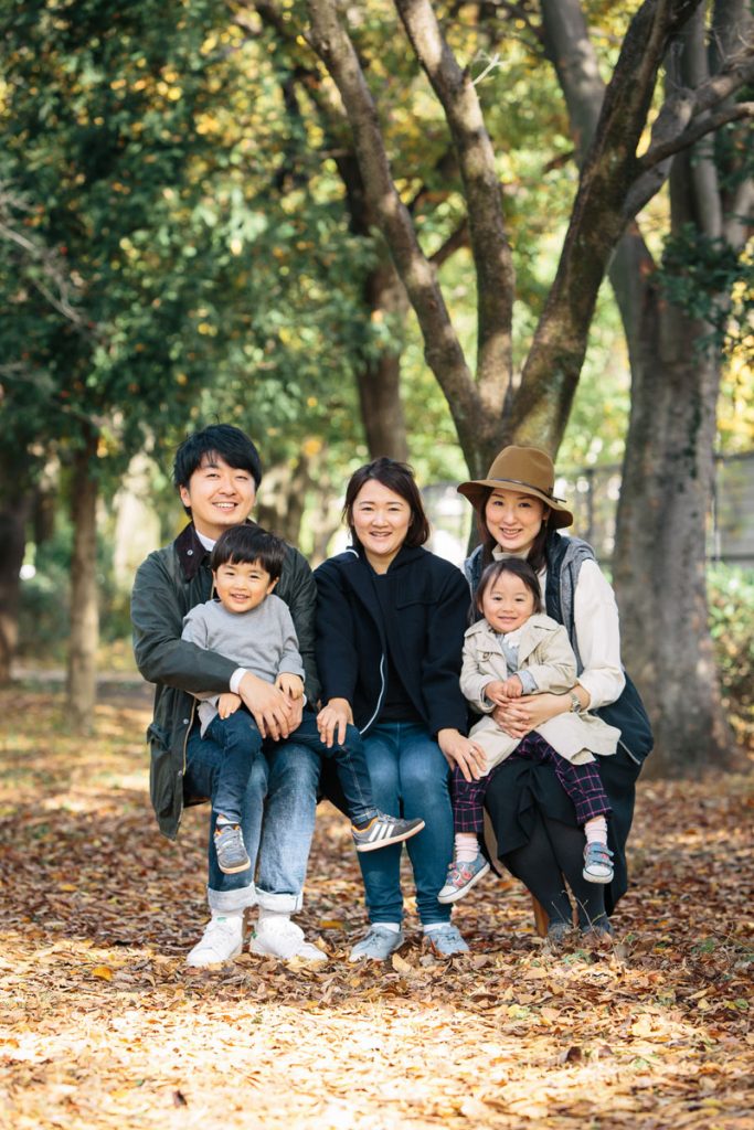 武蔵野中央公園での家族写真撮影会